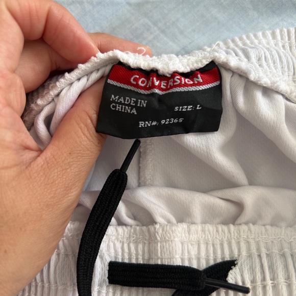 Lot Of 2 Piece Of Conversion Shorts. Polyester. Size Large. Blue & White. Pocket - Picture 8 of 8